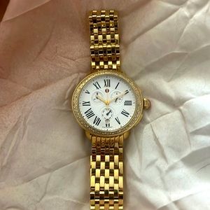 Michele Serein gold watch with band!
